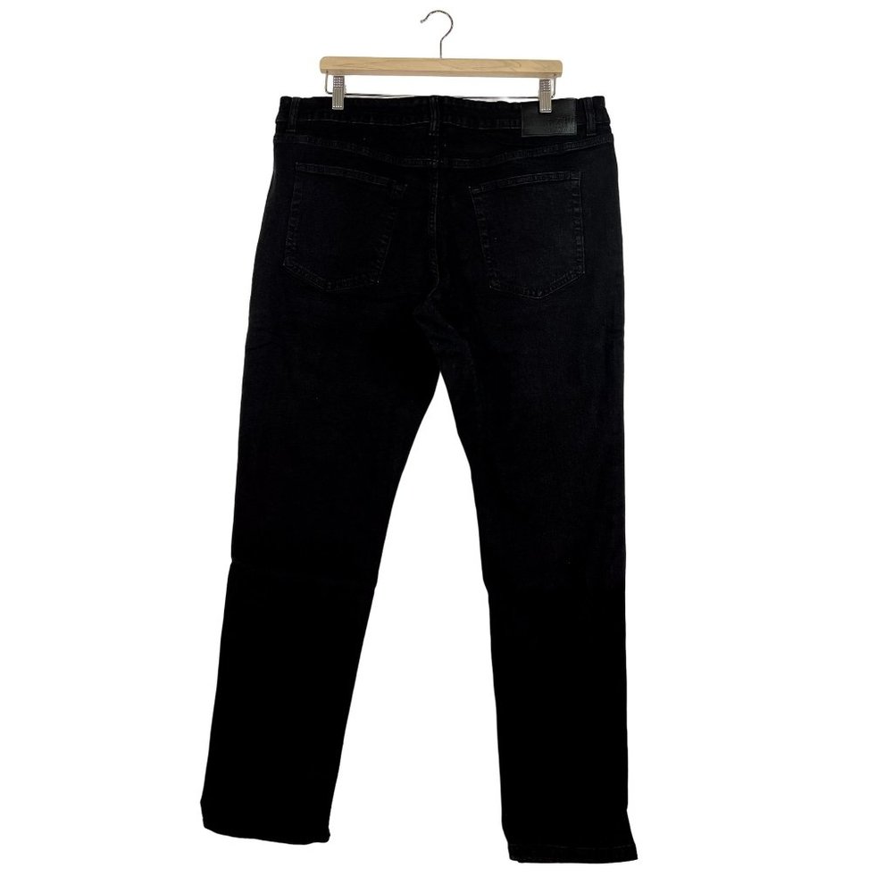 DKNY MEN'S DUANE STRAIGHT FIR-STETCH JEANS- 36X34 - Black Rinse - NWT